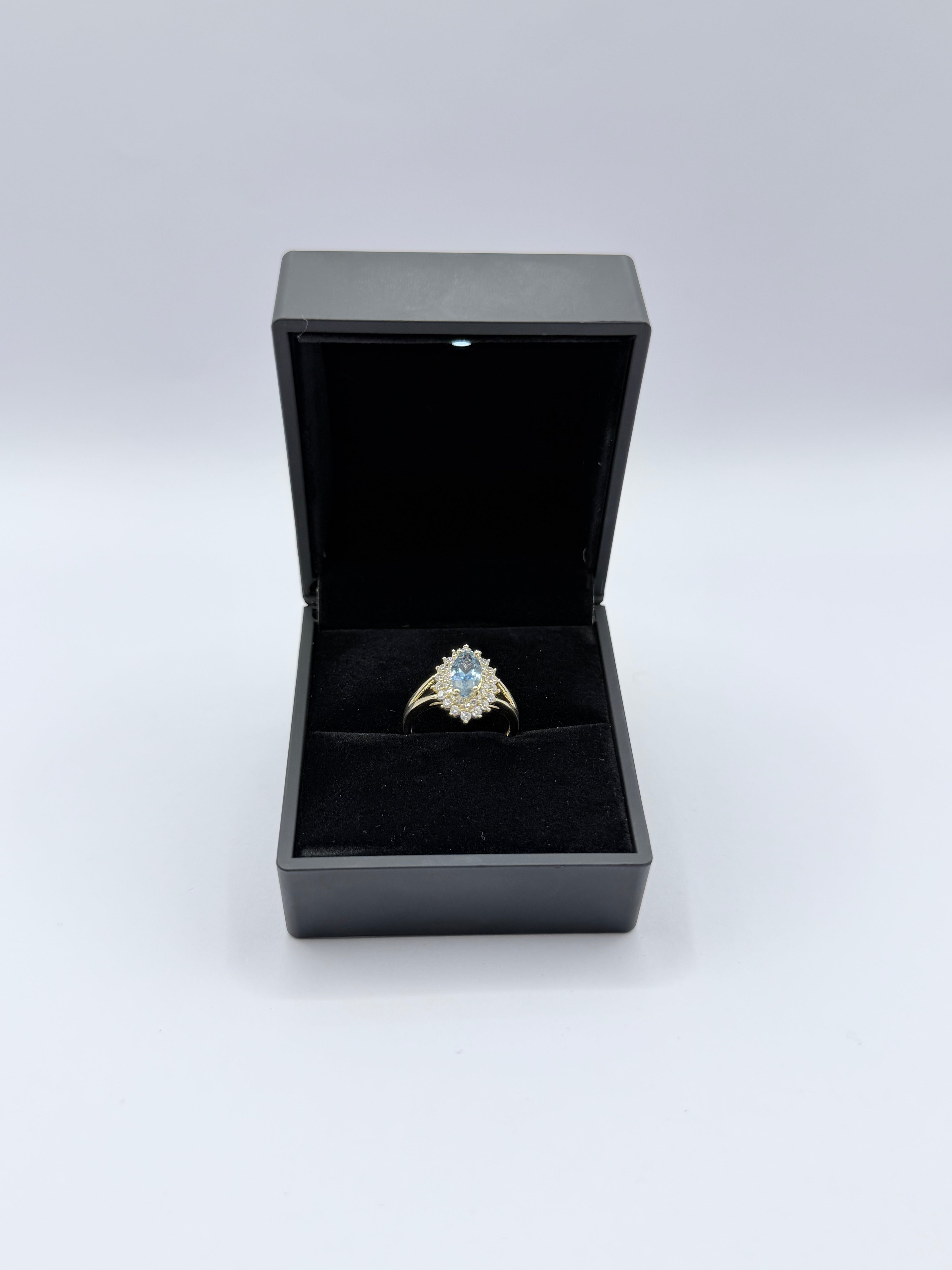 Seawater Stone Ring