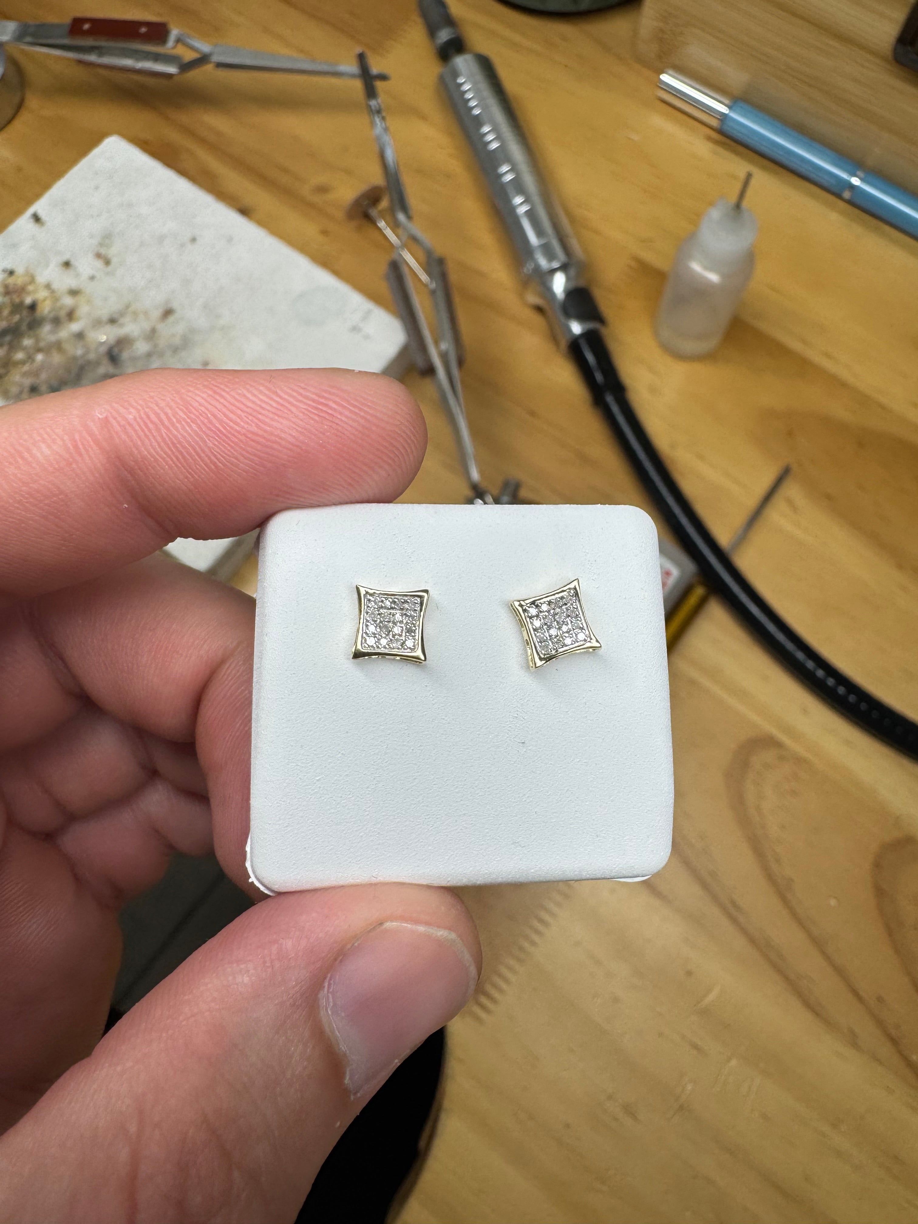 Earrings Natural Diamond