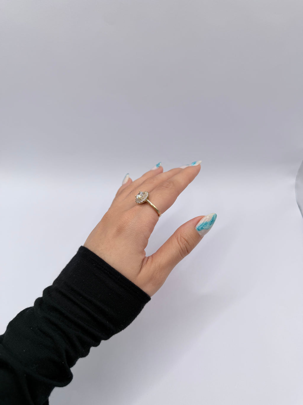 White Stone Ring