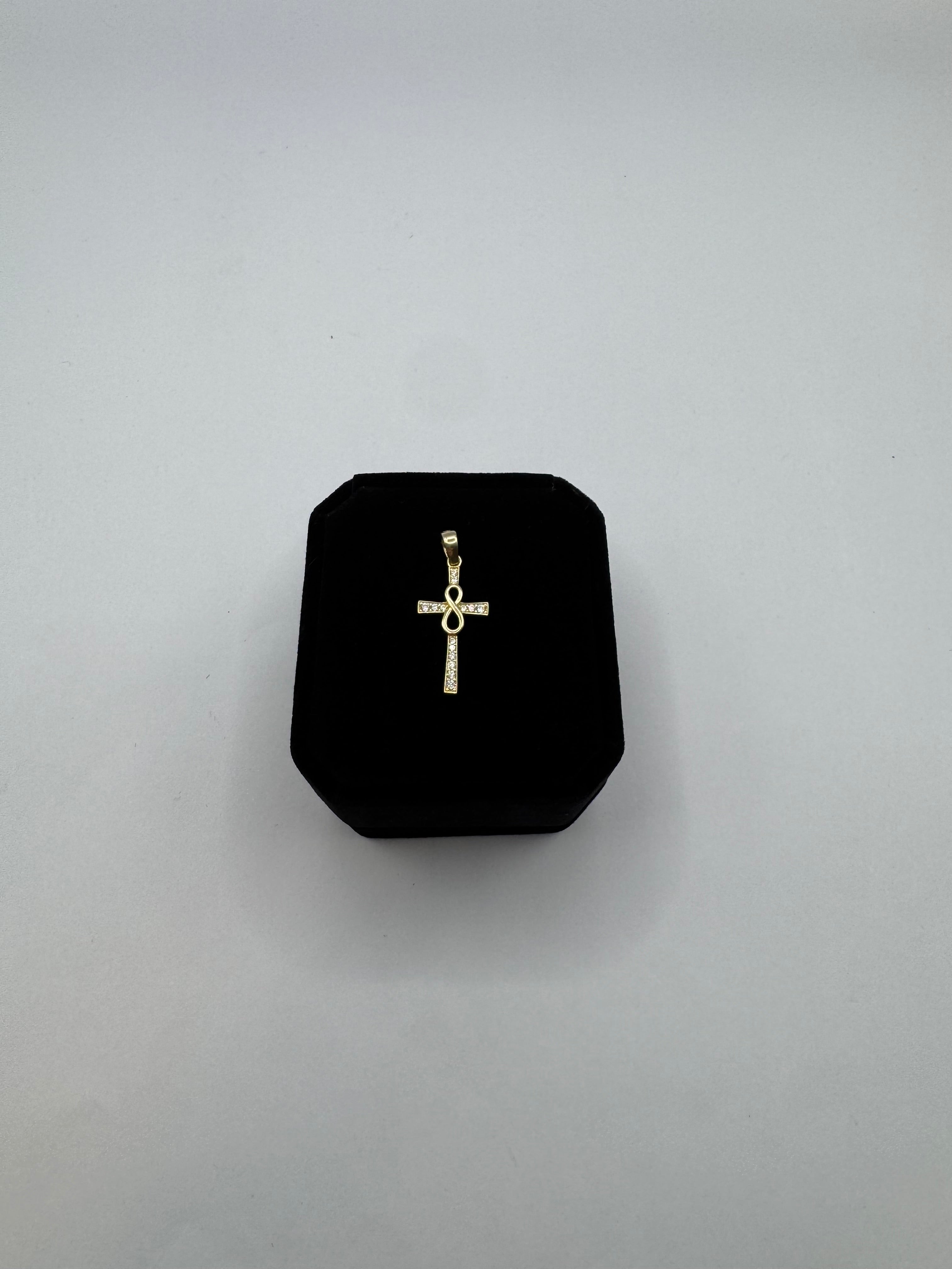 Cross with Infinity Charm