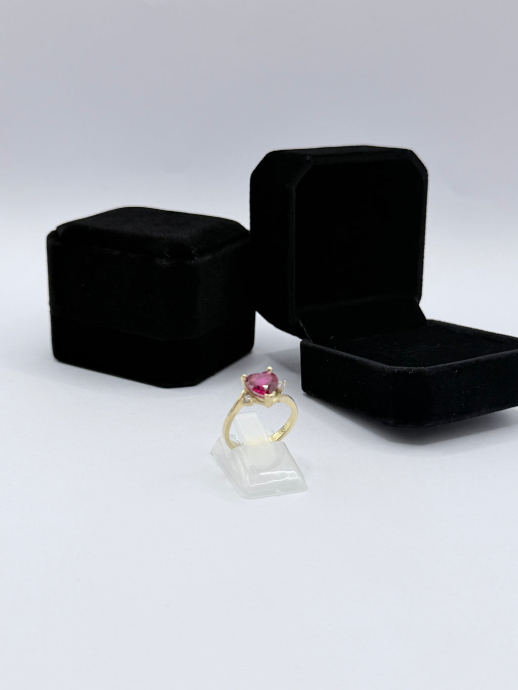 Red Heart Stone Ring
