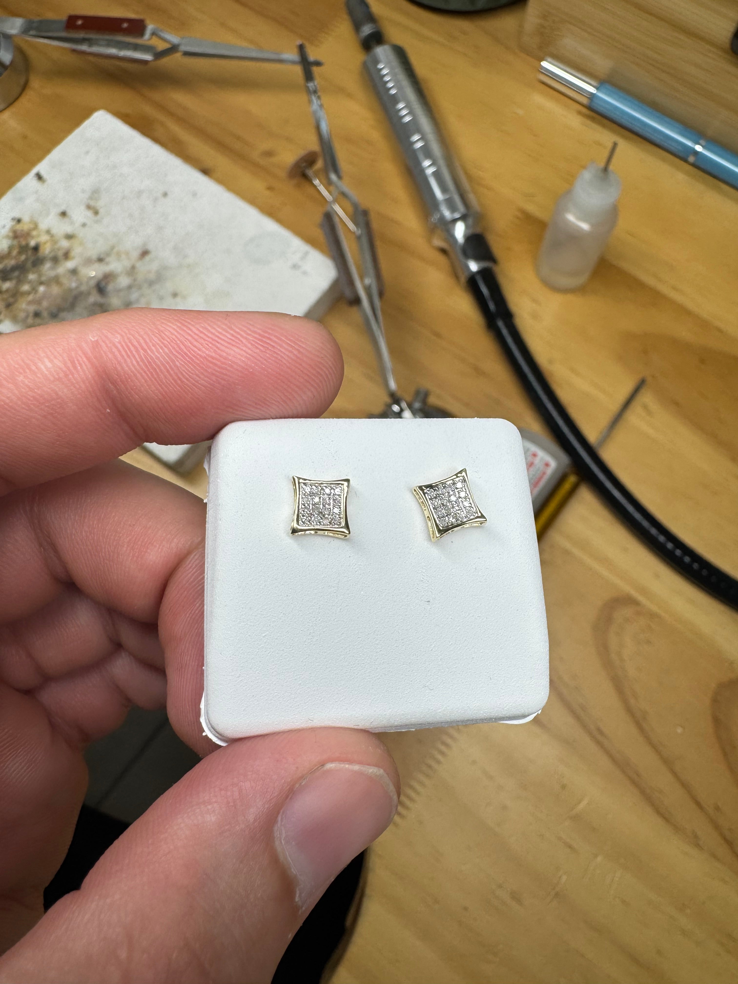 Earrings Natural Diamond