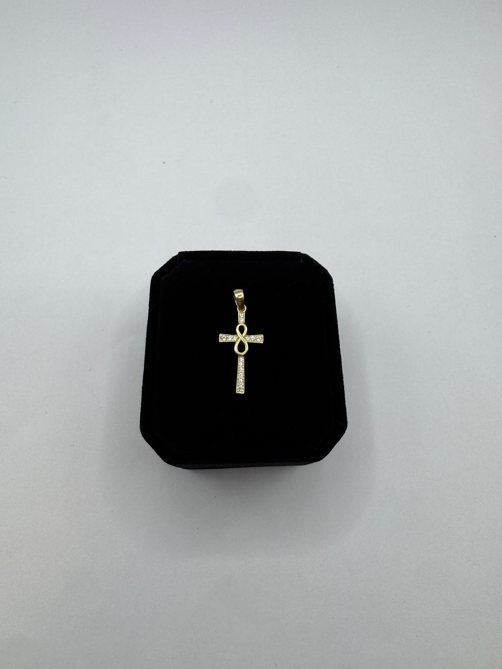 Cross with Infinity Charm