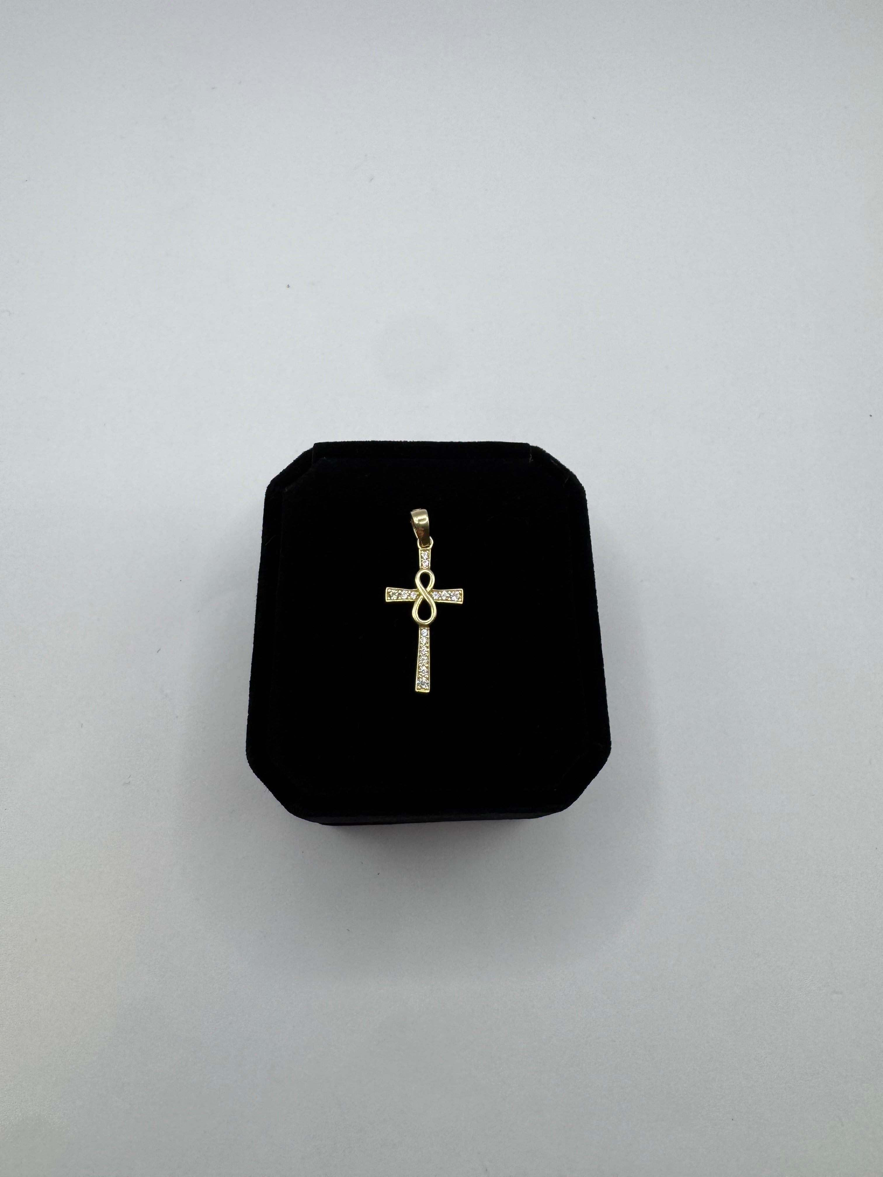 Cross with Infinity Charm