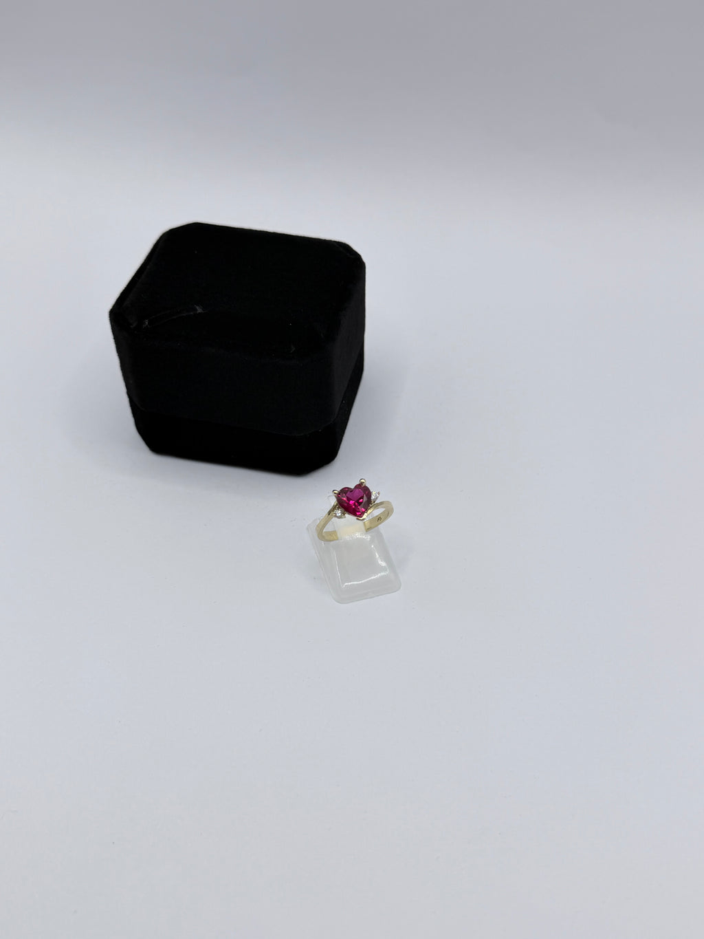 Red Heart Stone Ring