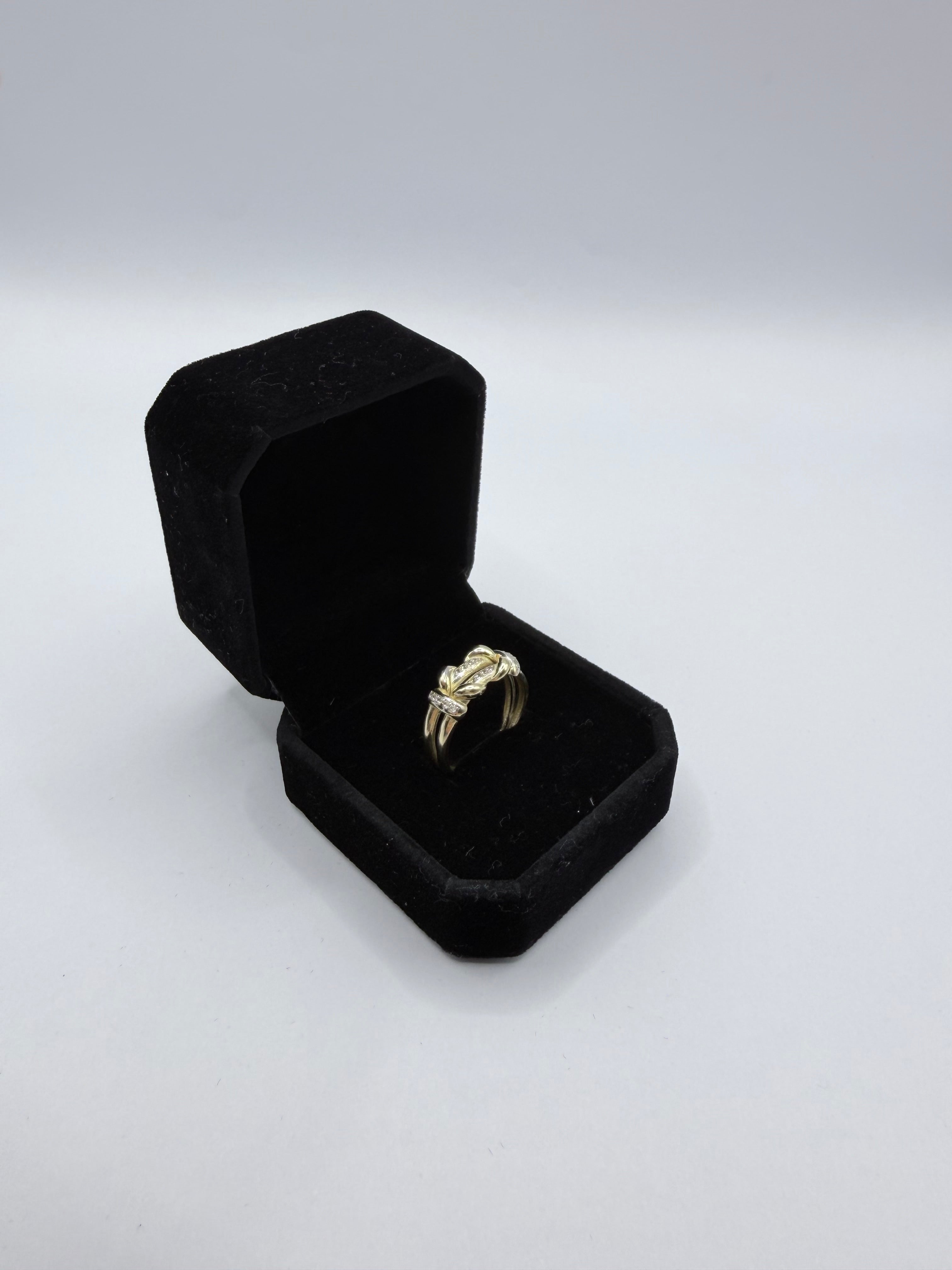 Knot Ring With Stones