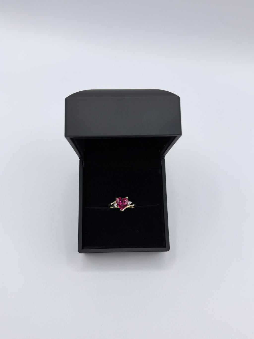 Red Heart Stone Ring