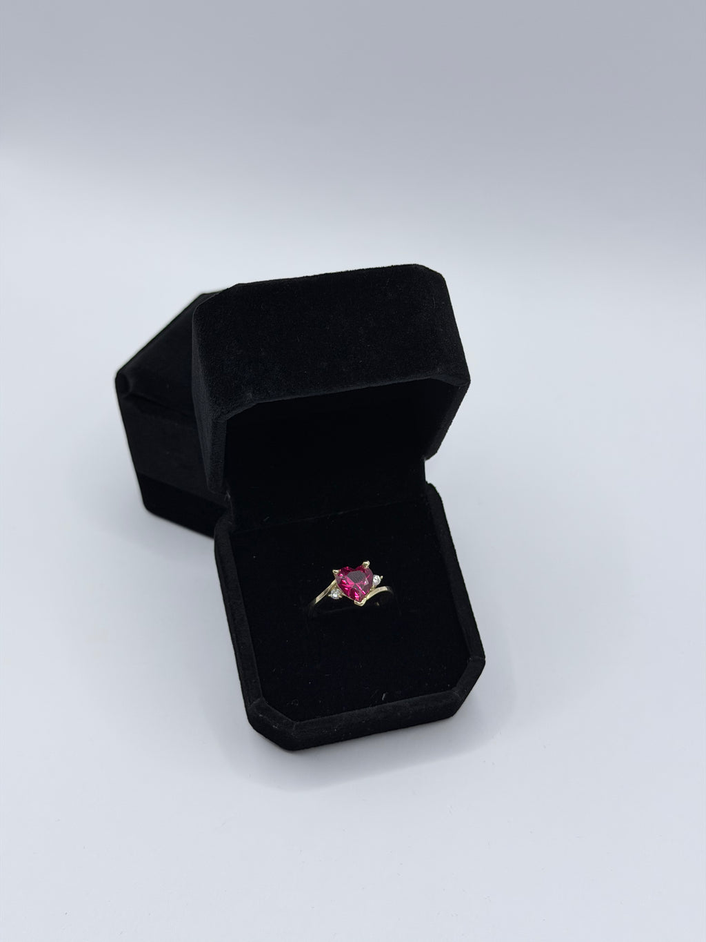 Red Heart Stone Ring