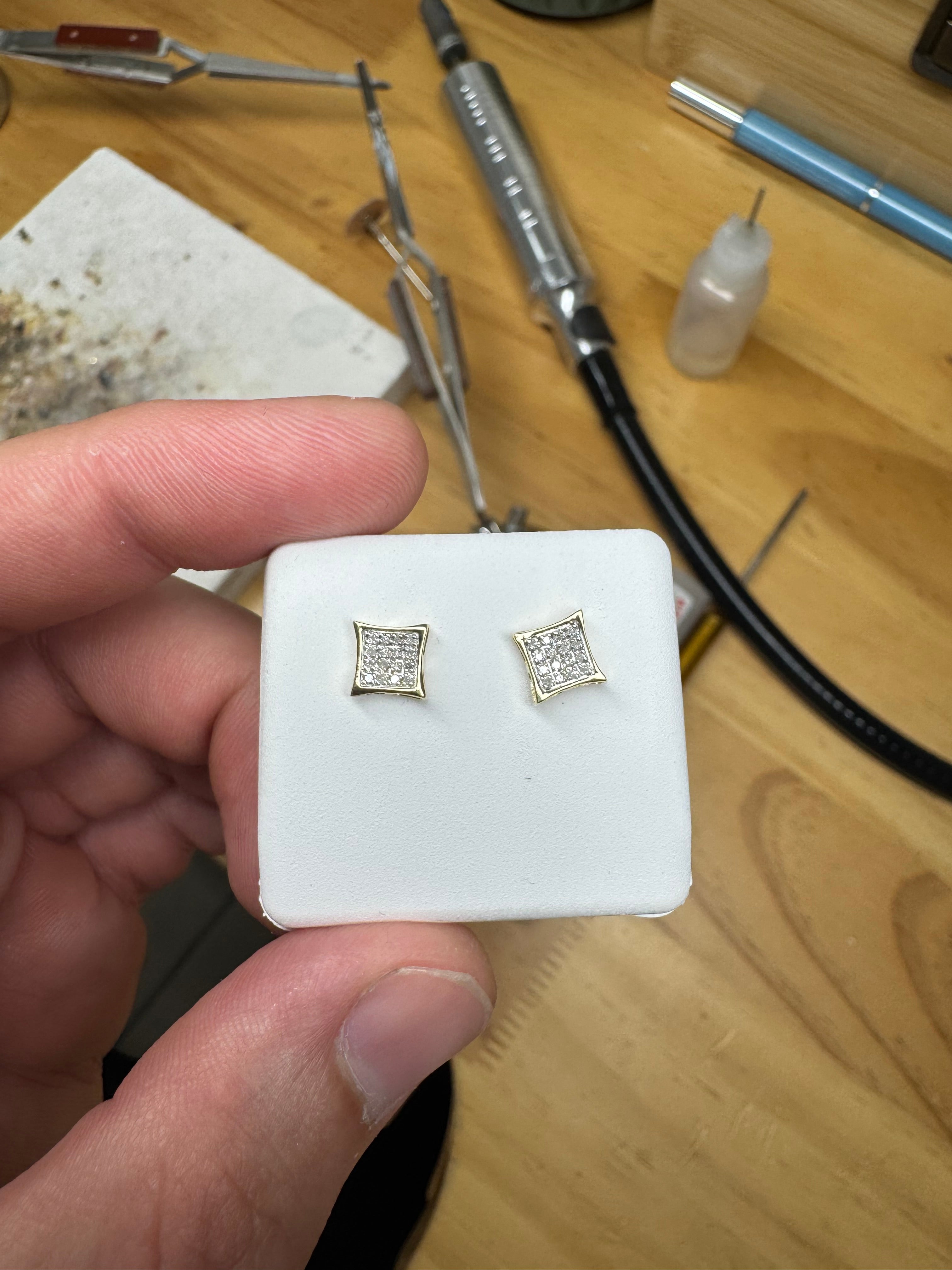 Earrings Natural Diamond