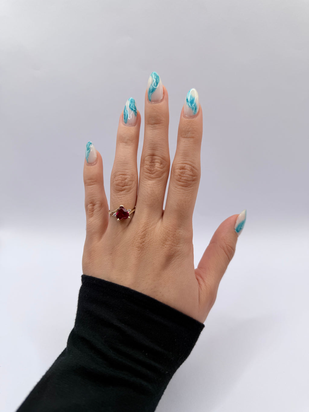Red Heart Stone Ring