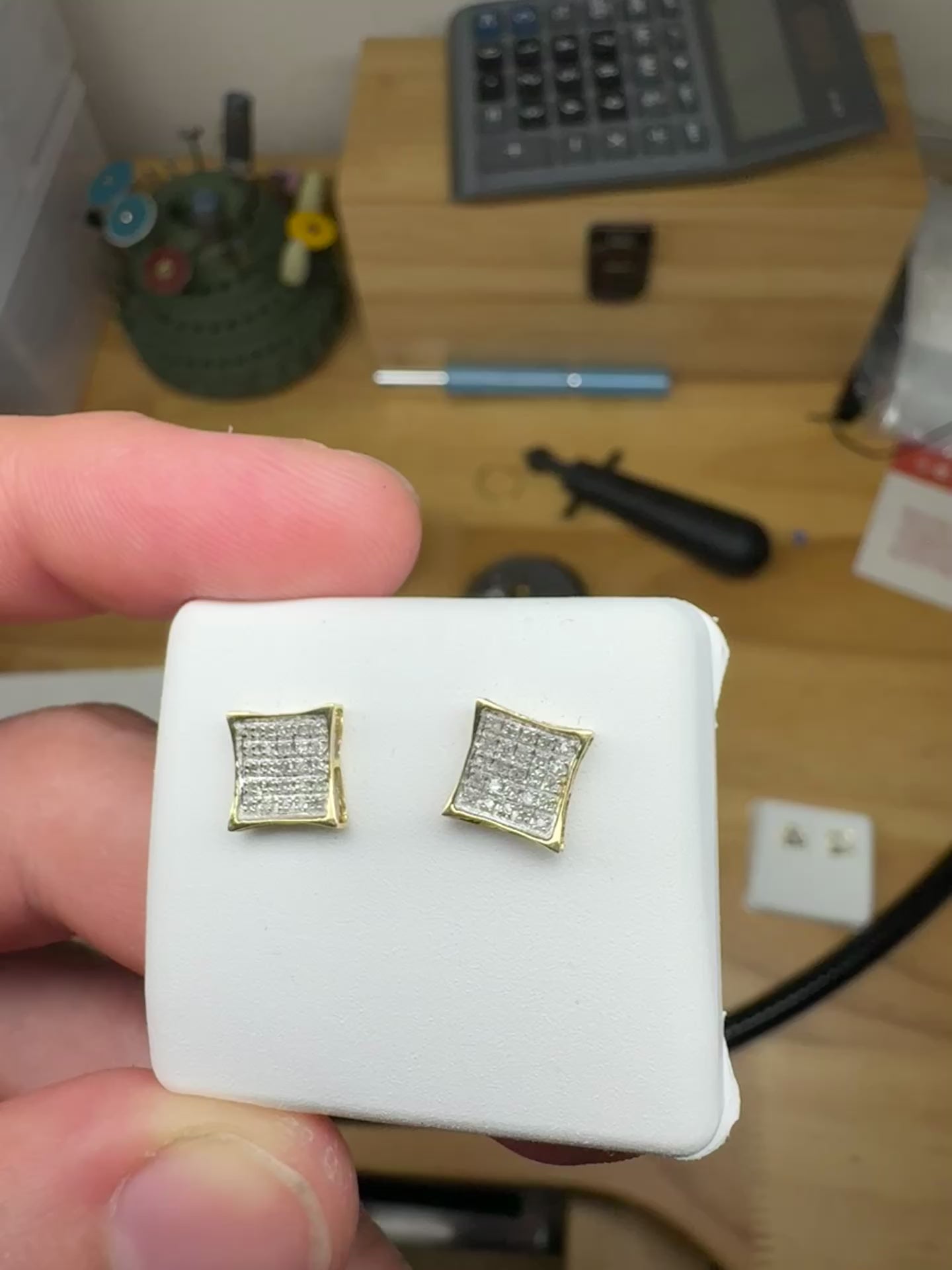 Natural Diamond Earrings