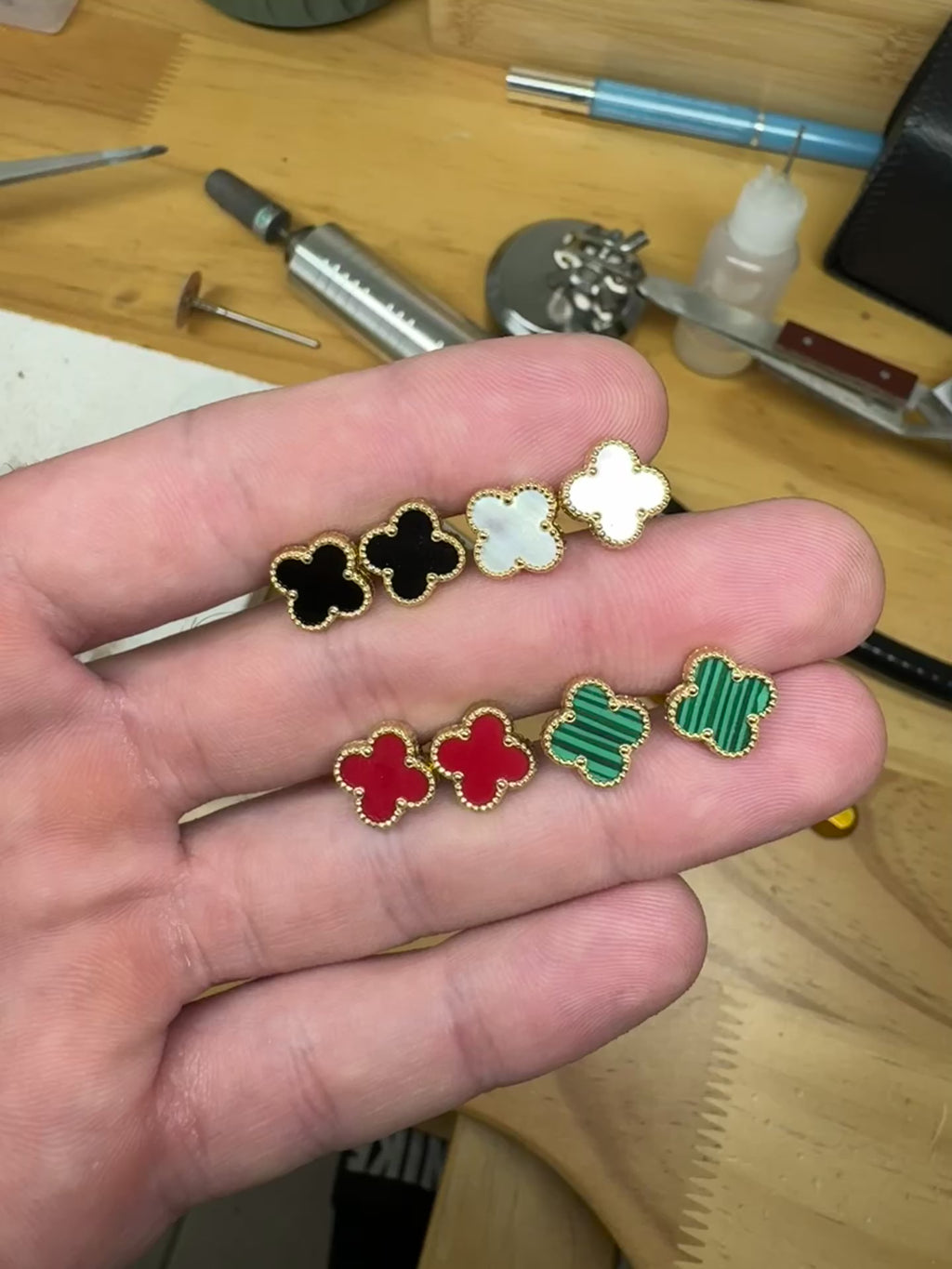 Earrings Clover