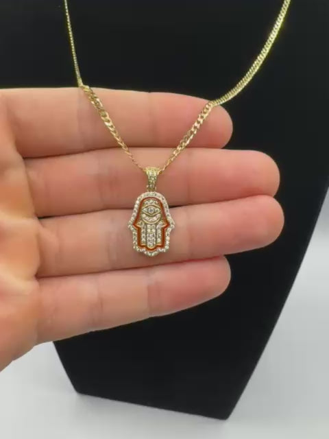 Hand of Fatima Cuban Link