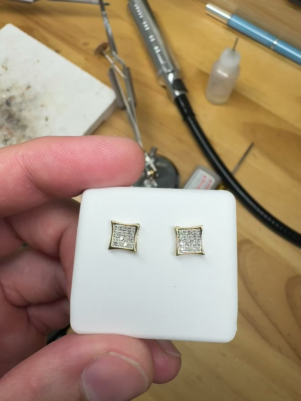 Earrings Natural Diamond