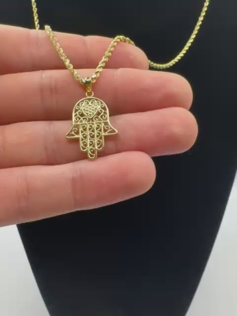 Hand of Fatima Rope Chain